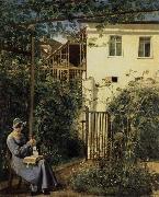 Erasmus Ritter von Engert A Garden in Vienna Spain oil painting artist